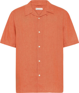 Box short sleeve linen shirt GOTS/Vegan