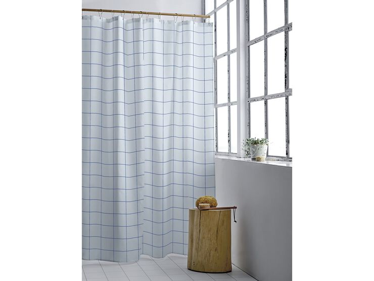 Duschdraperi 180x200 Vista Linen blue