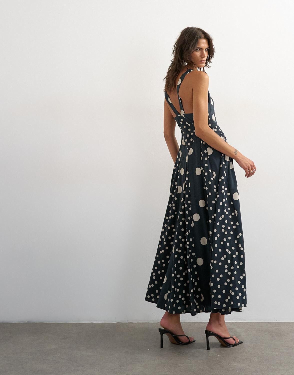 Tsinge Sl V-Neck Maxi Dress Wvn