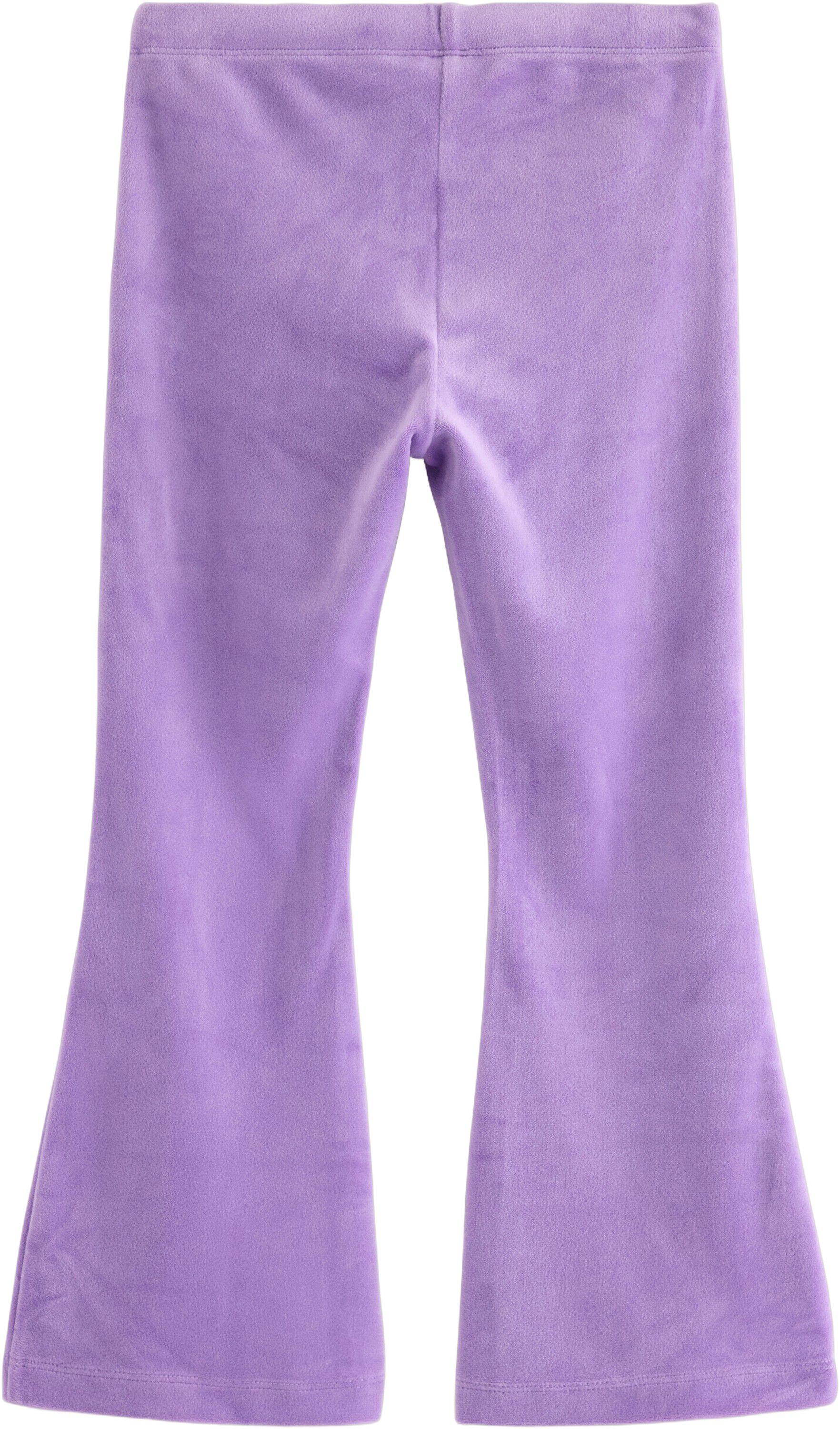 Bl&oslash;de velourleggings med justerbar,