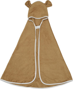 Hooded Baby Towel - Bear - Ochre