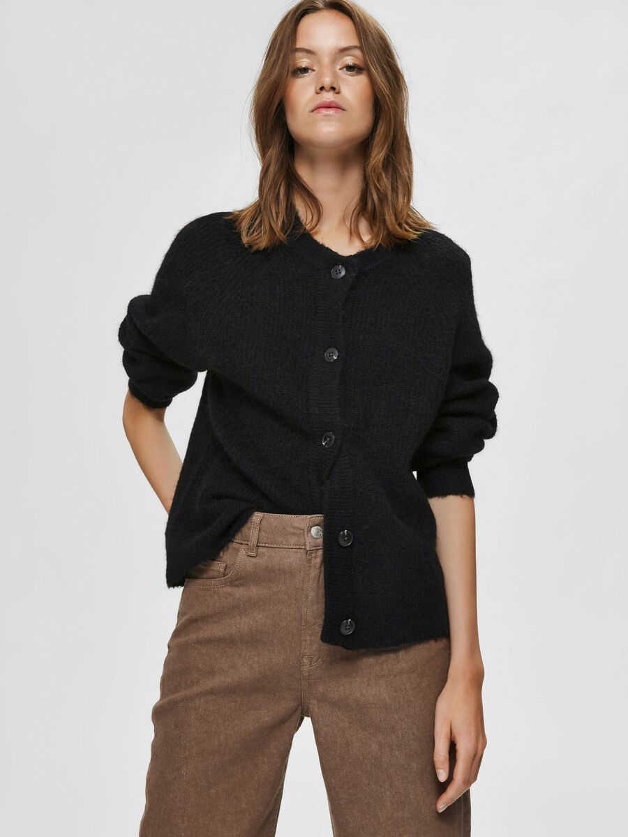 Slflulu Ls Knit Short Cardigan Noos