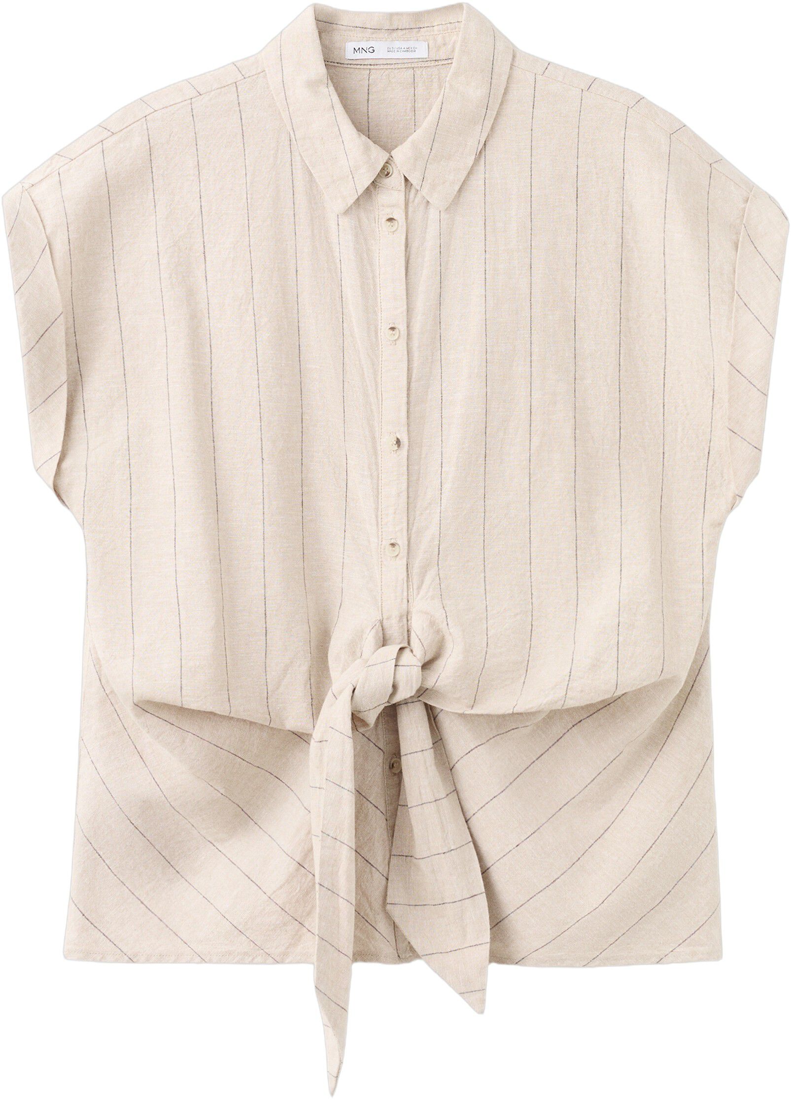 Linen pinstripe shirt