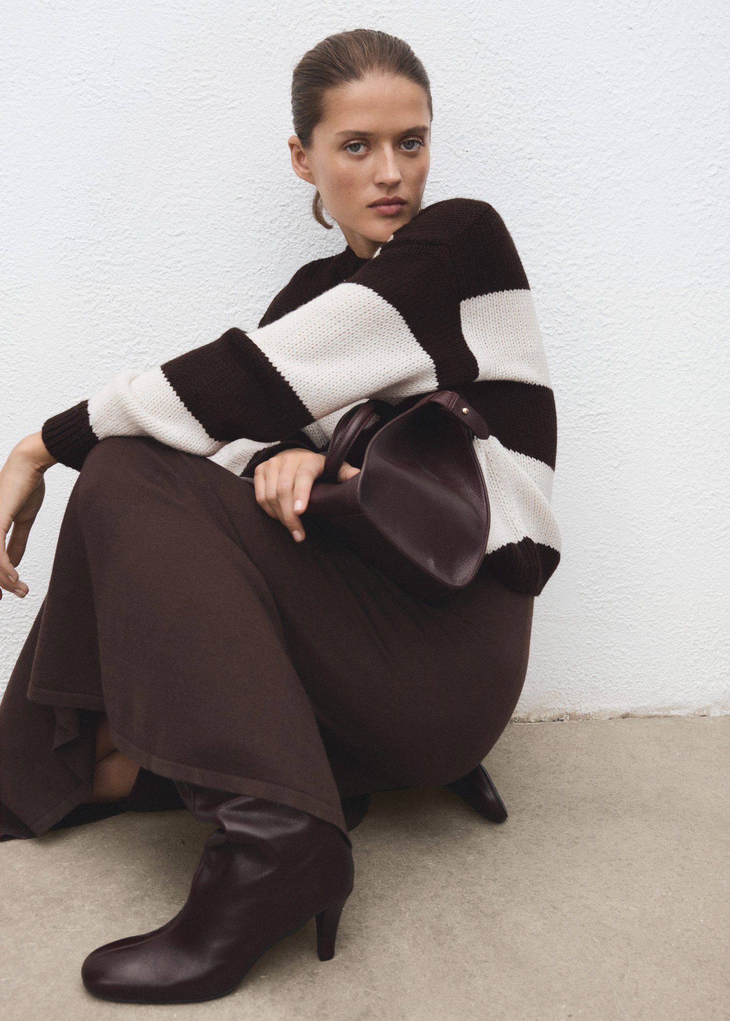 Knit striped sweater