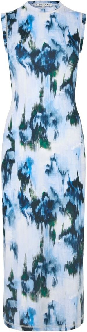 2244 Stocking Jersey, Elastic Tank Crewneck Dress