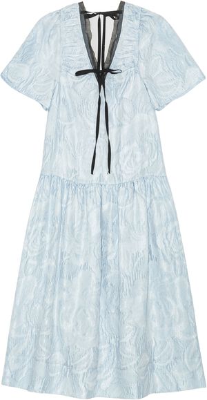 Textured Cloque Midi Dress