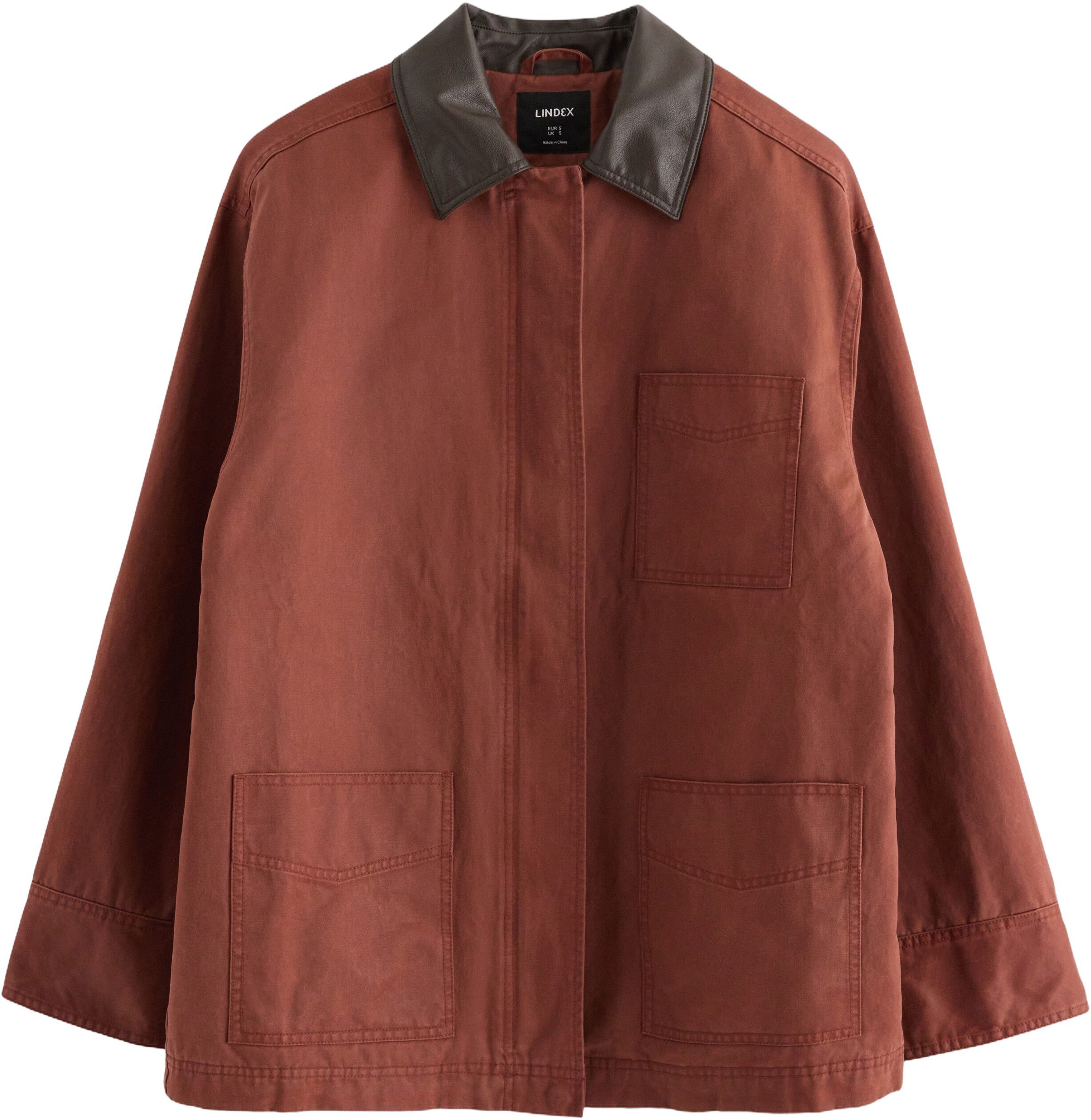 Vattert jakke med avslappet passfor