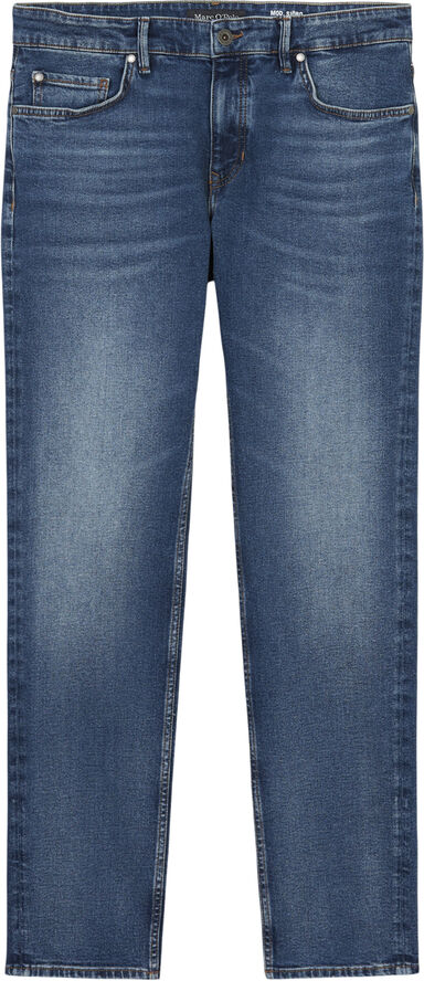 Denim trousers, shaped fit, shaped