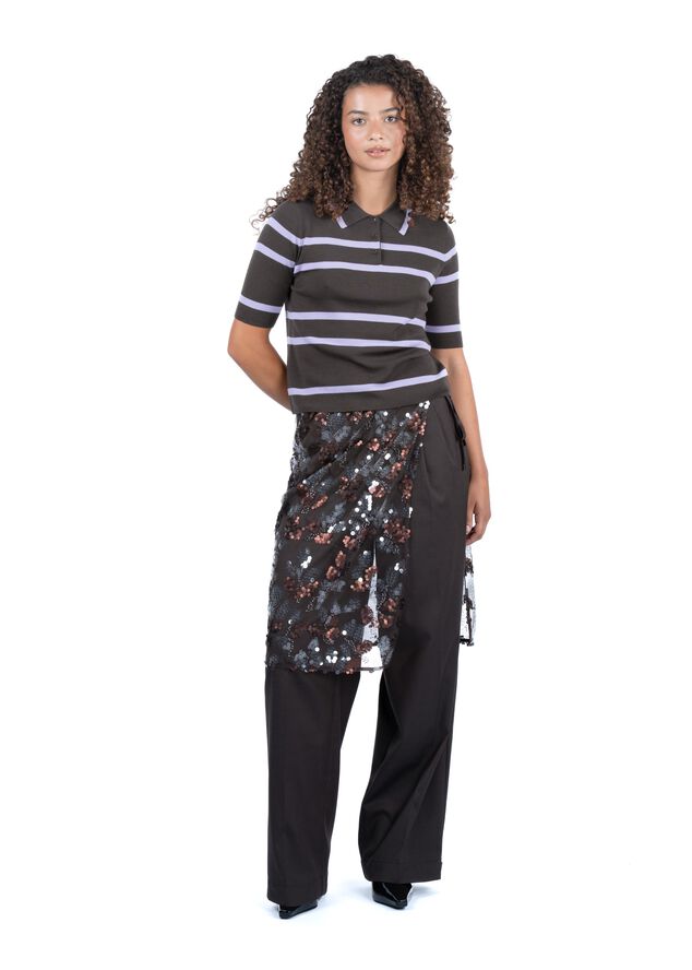 Sequin Wrap Skirt