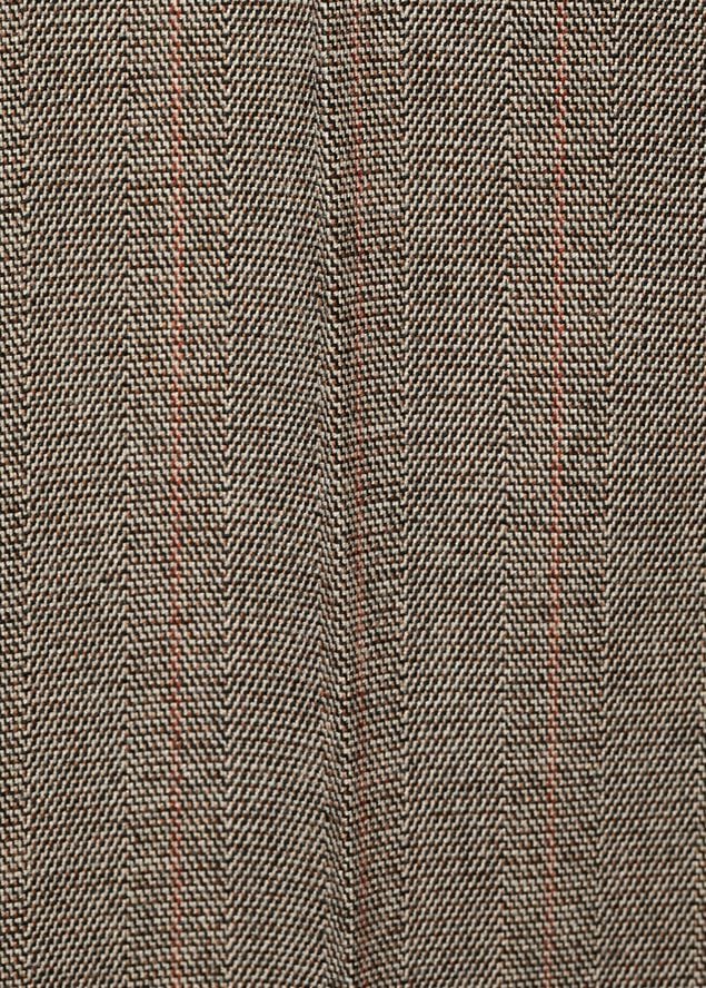 Slim cropped pinstripe trousers