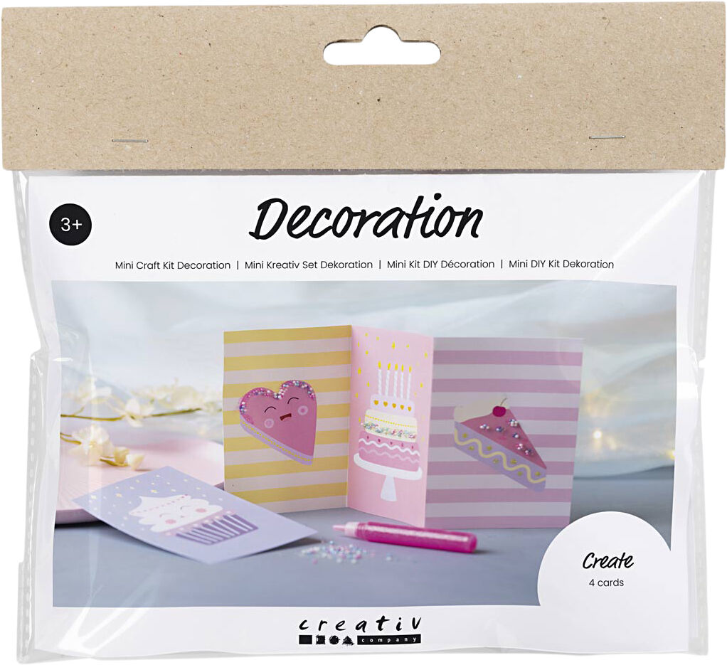 Mini DIY Kit Dekoration, Kager