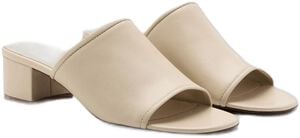 Leather block-heel sandals