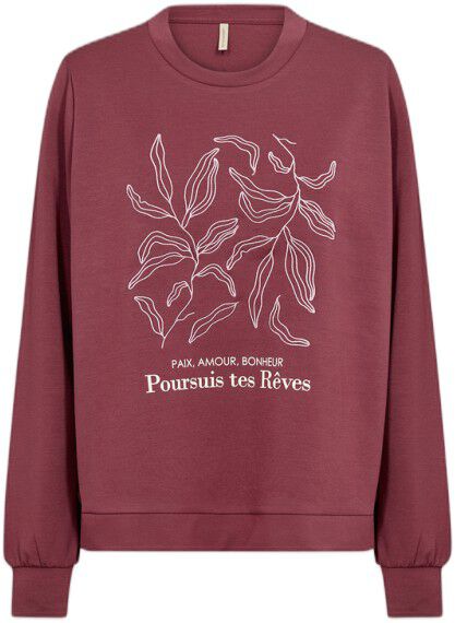 SC-BANU 317 Sweatshirt M&oslash;rk r&oslash;d