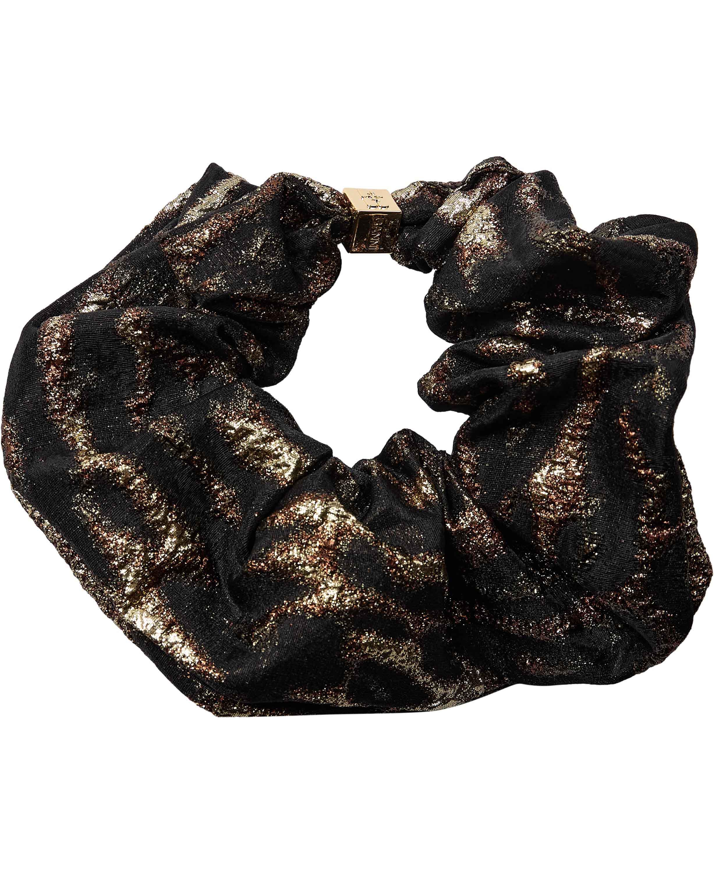 Metallic Cloque Scrunchie