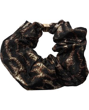 Metallic Cloque Scrunchie