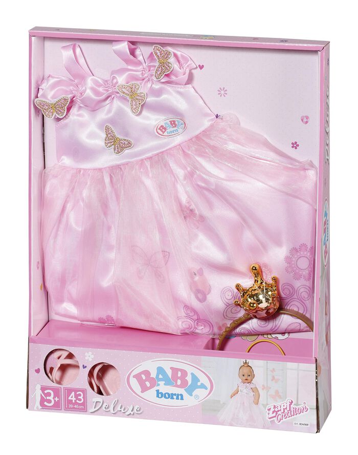Baby Born Deluxe 43 cm princesse tøj