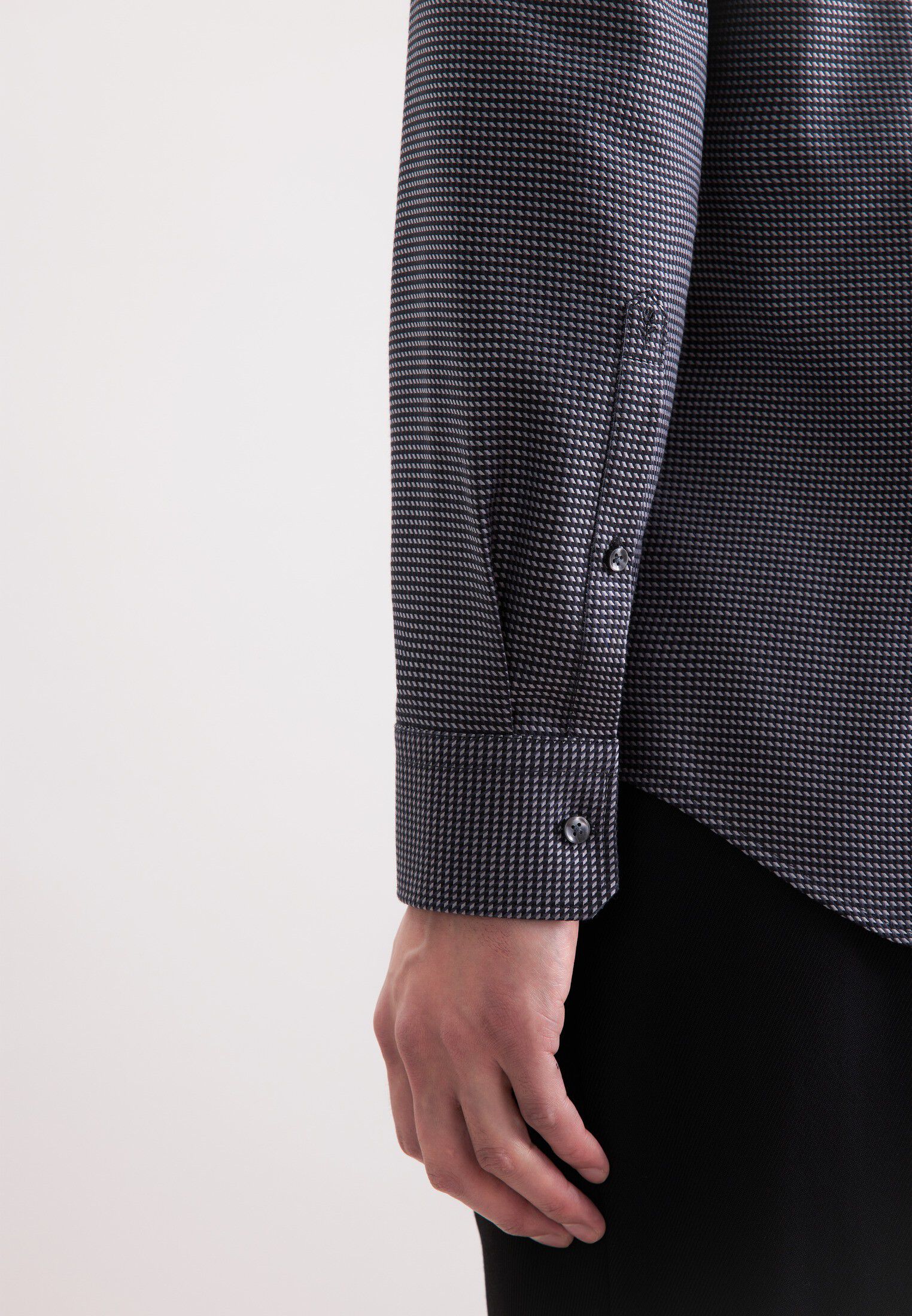 Business shirt Slim 1/1 Kent-Collar Pepita