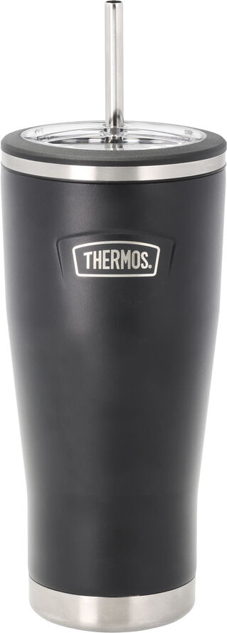 Termosmugg med sugrör 0,7 liter Svart