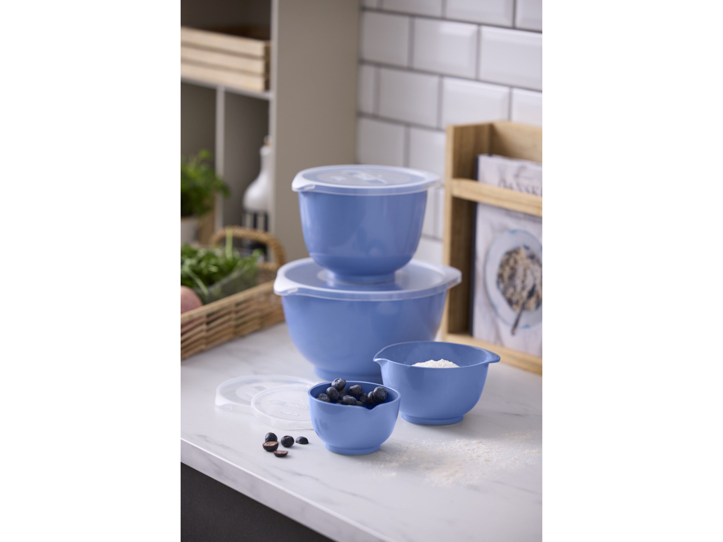 Margrethe-set 8 dlr 0,25 + 0,5 + 1,5 + 3 L Sky Blue