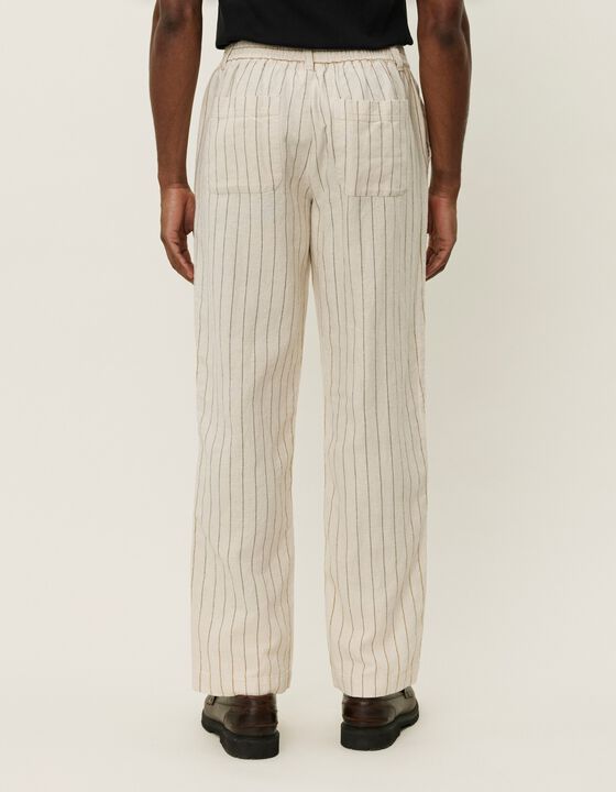 Pino Striped Linen Pants