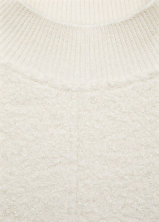 Perkins collar bouclé sweatshirt