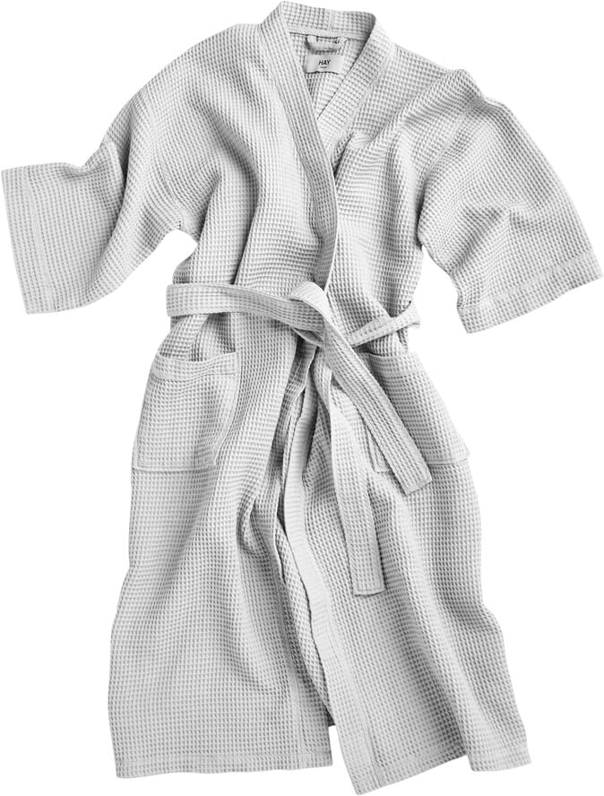 Waffle Bathrobe-Grey