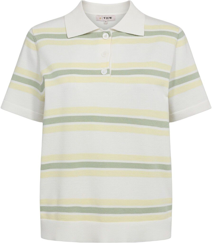 Polo Stripe Knit Blouse