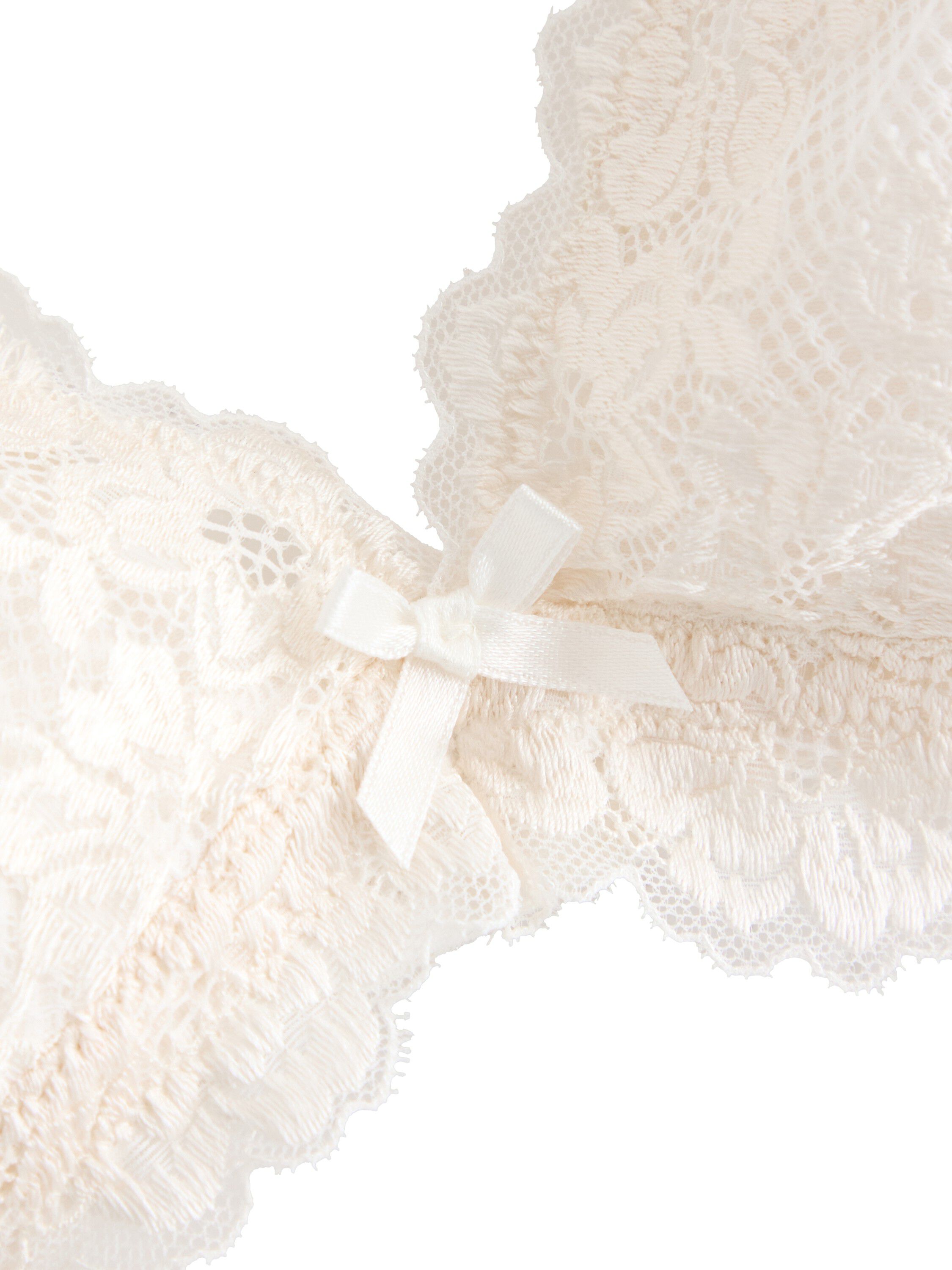 Myk, vattert bralette i blonde med