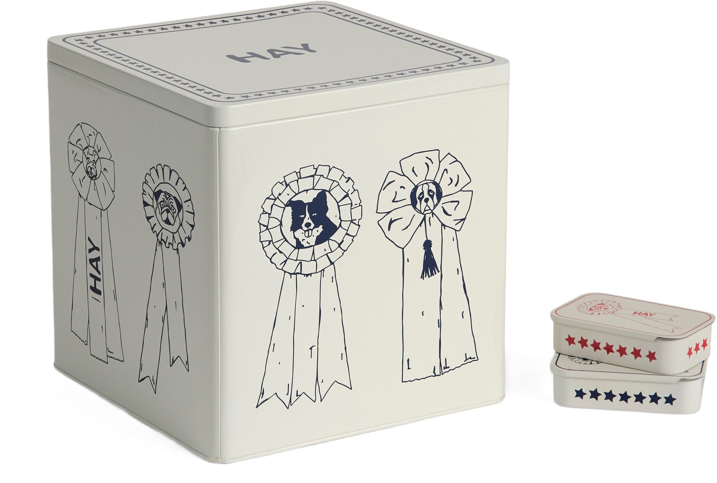 HAY Dogs Food Storage Tin-Large-Blu