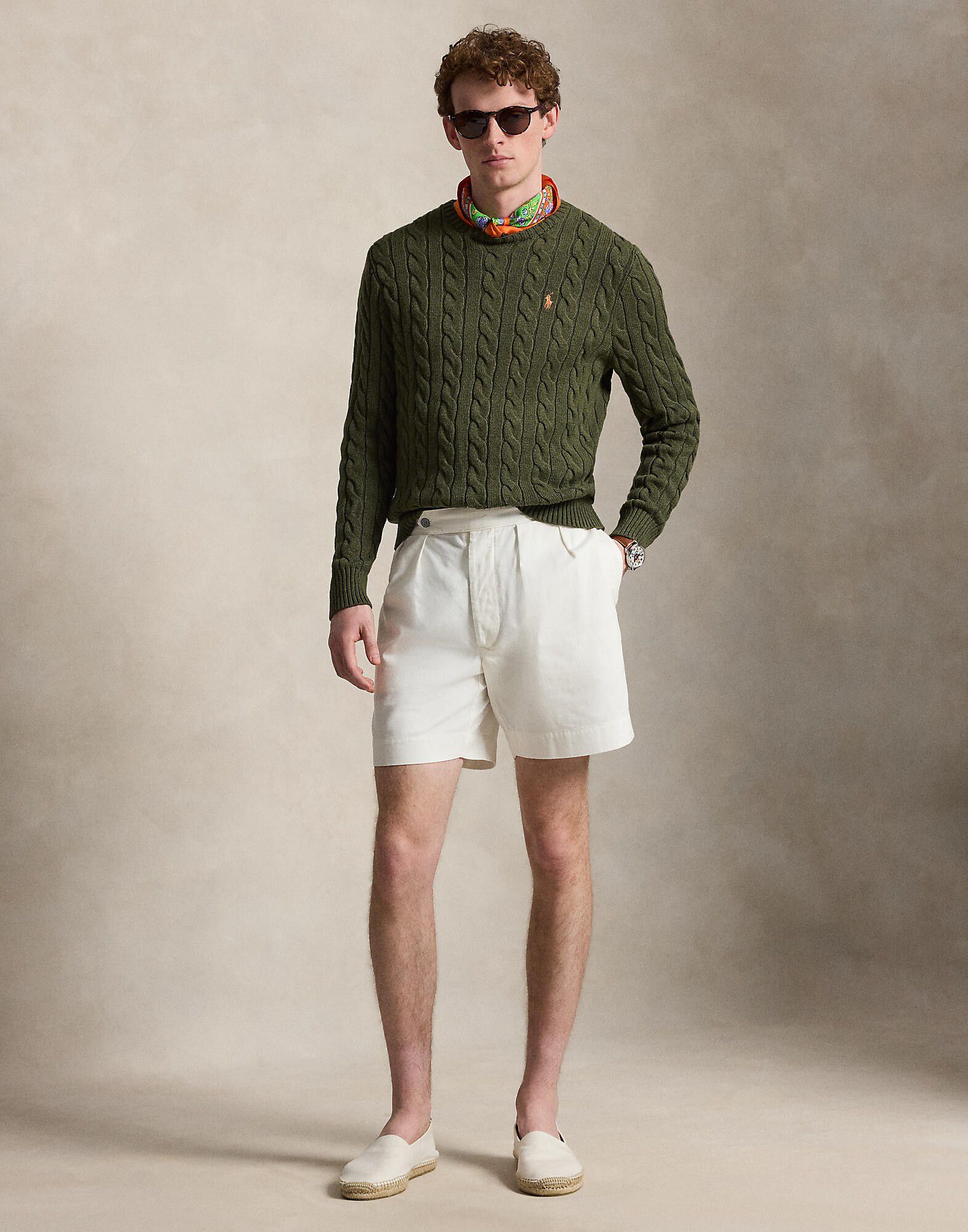 Cable-Knit Cotton Sweater