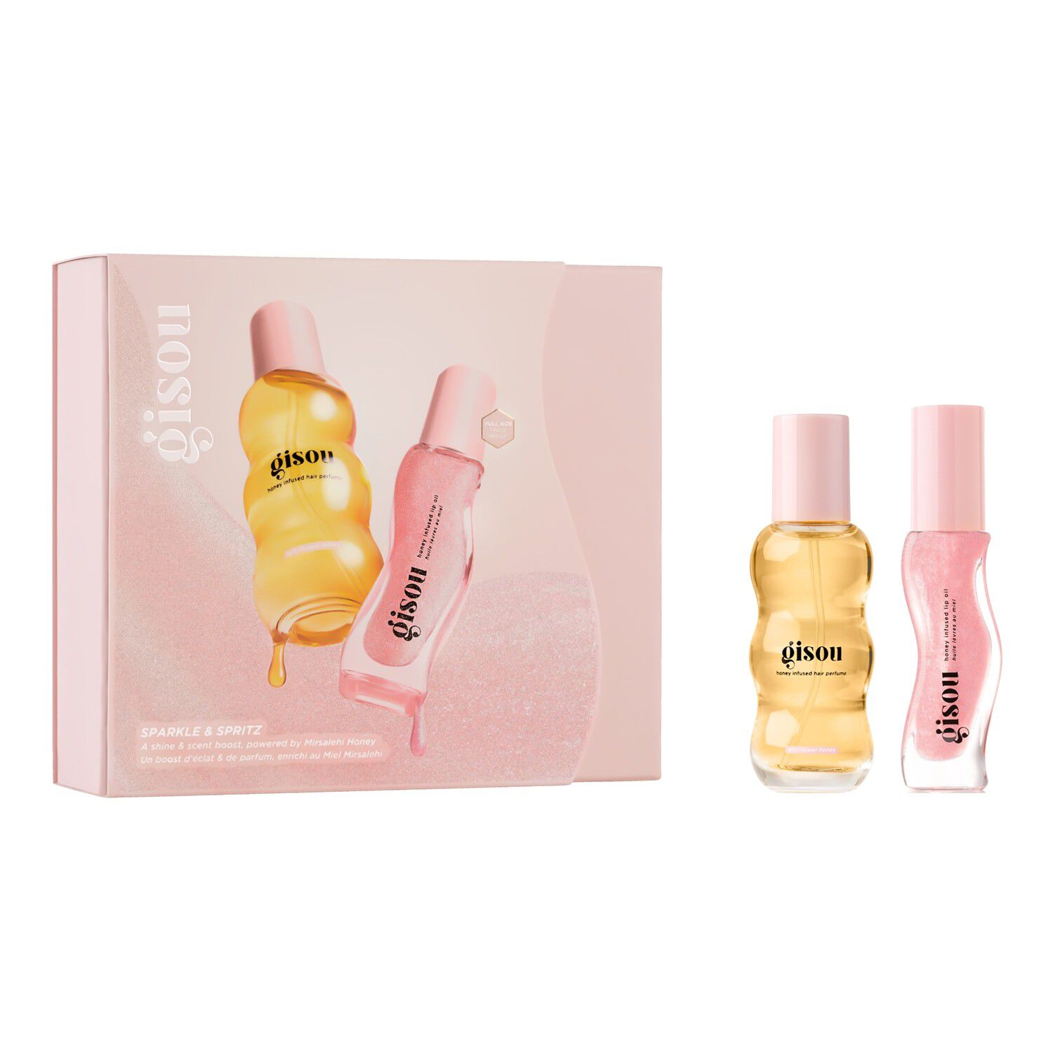Sparkle & Spritz - Duo-set med h&aring;rparfym och l&auml;ppolja