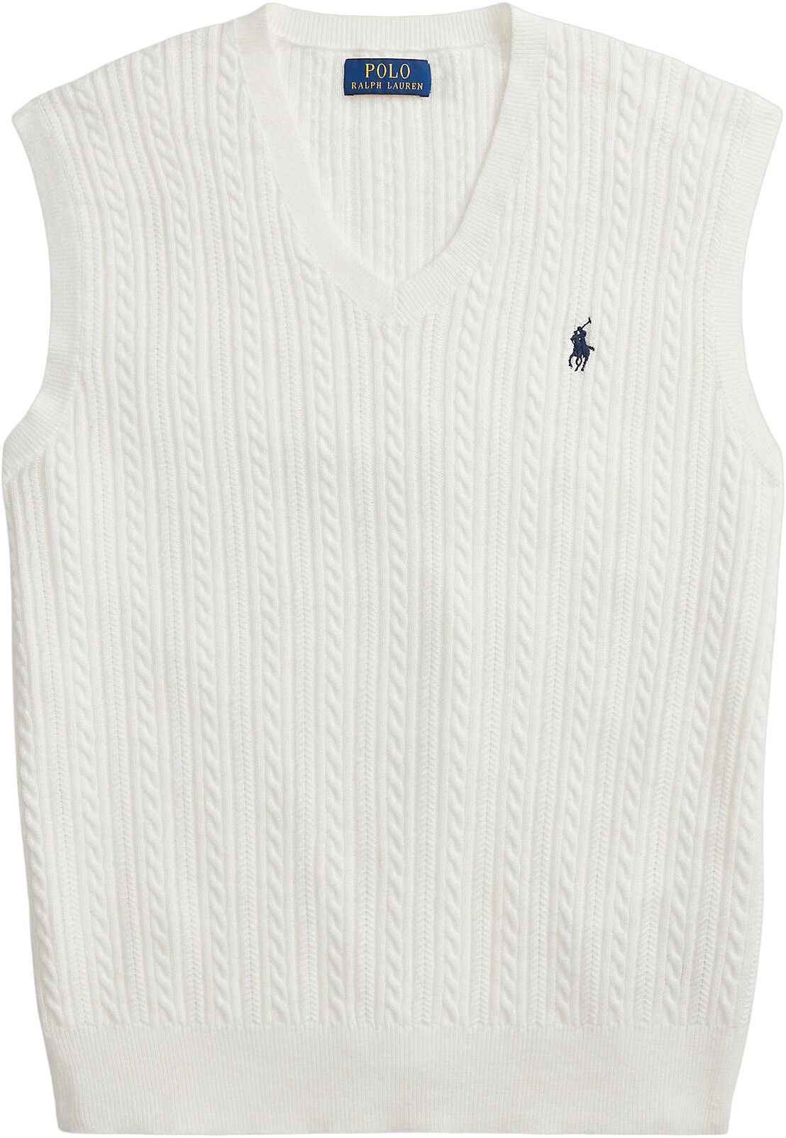 Cable-Knit Cotton Sweater Vest