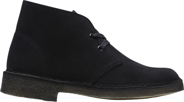 Desert Boot. Black Sde, D, 4