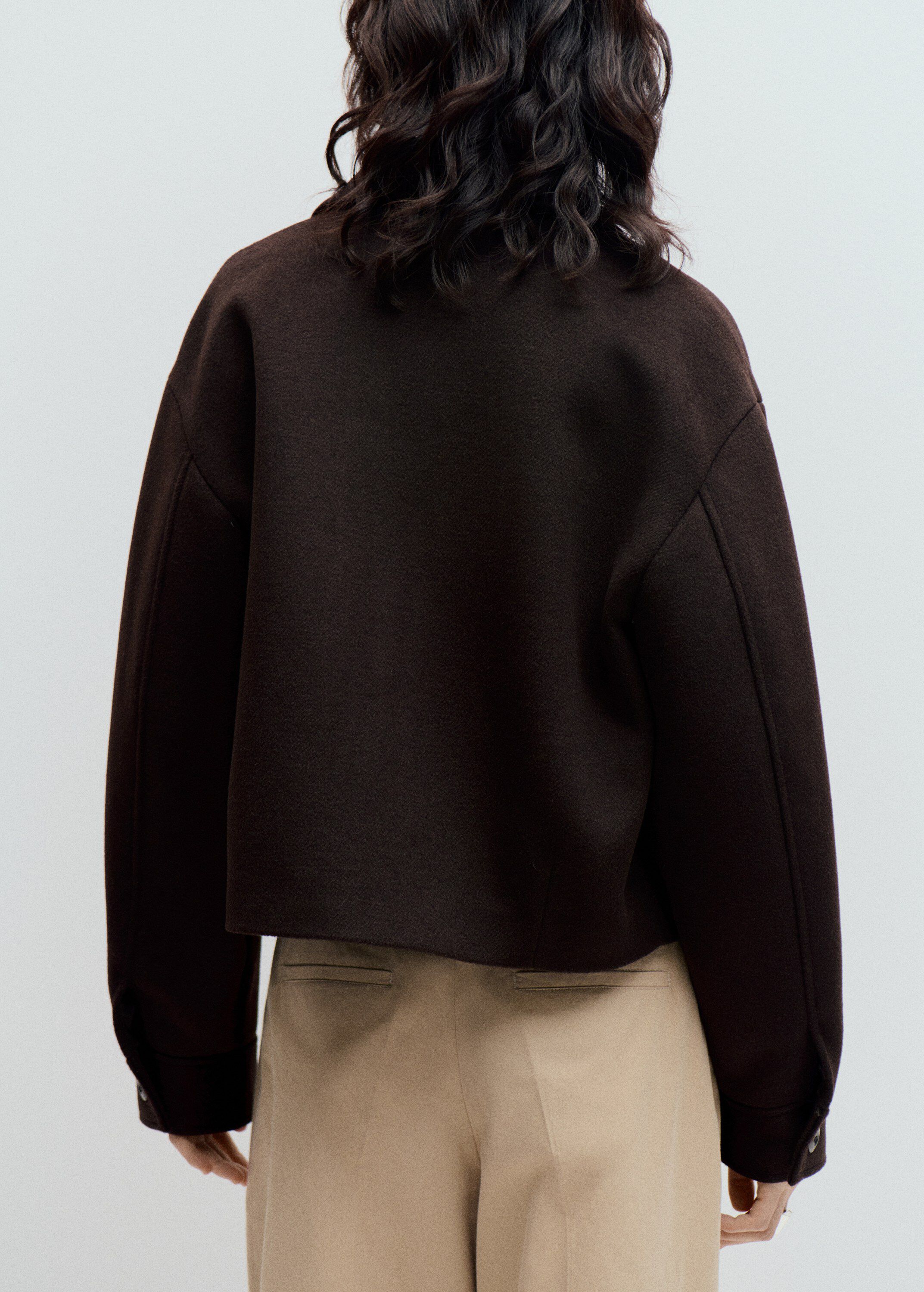 Wool bomber jacket