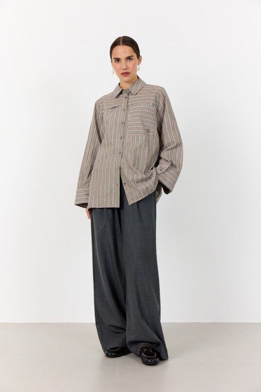 LR-NORAH 1 Skjorte Lys brun