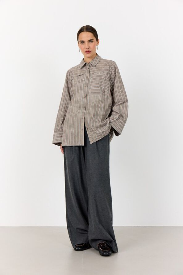 LR-NORAH 1 Skjorte Lys brun