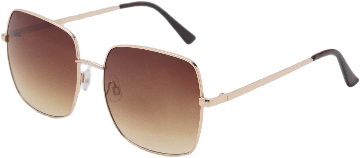 Square metallic frame sunglasses