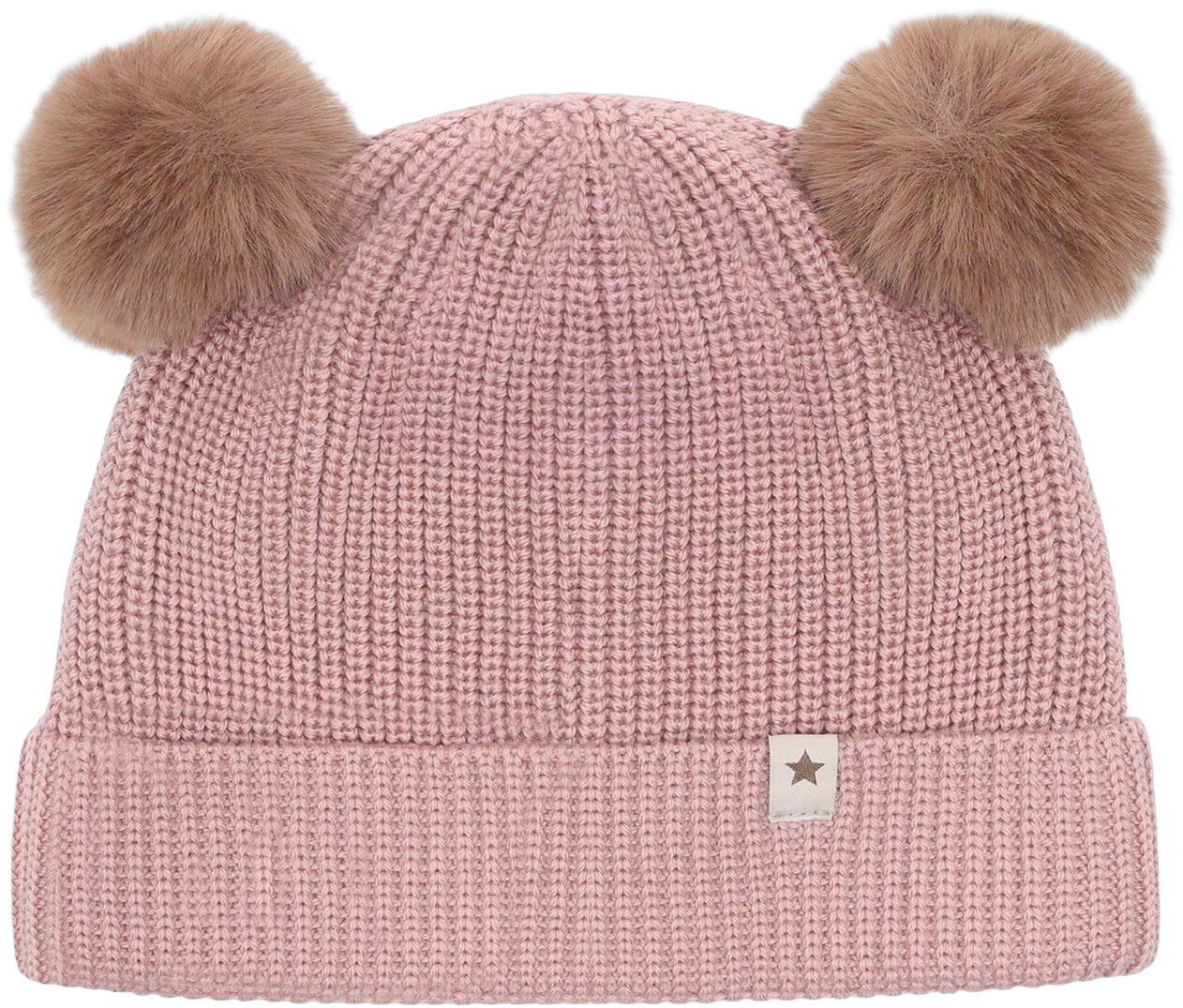 Beanie Wool Knit Pompoms