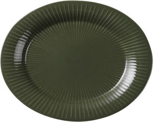Hammershøi Ovalt bordfad 28.5x22.5cm mørk grøn