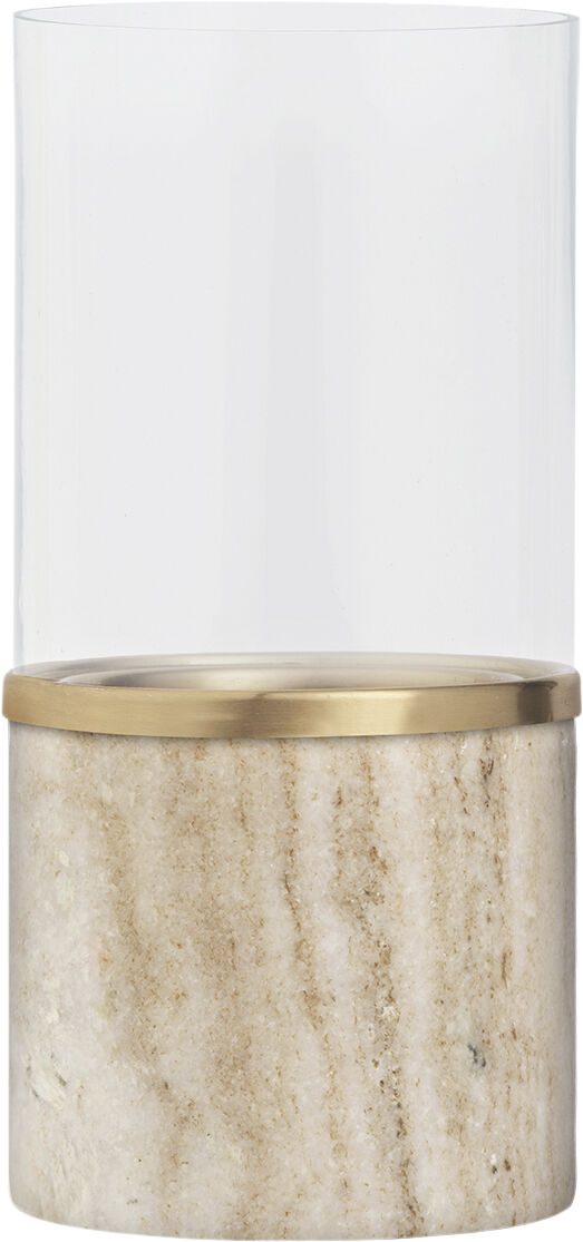 Marble lantern, Beige, 8x17,1 cm