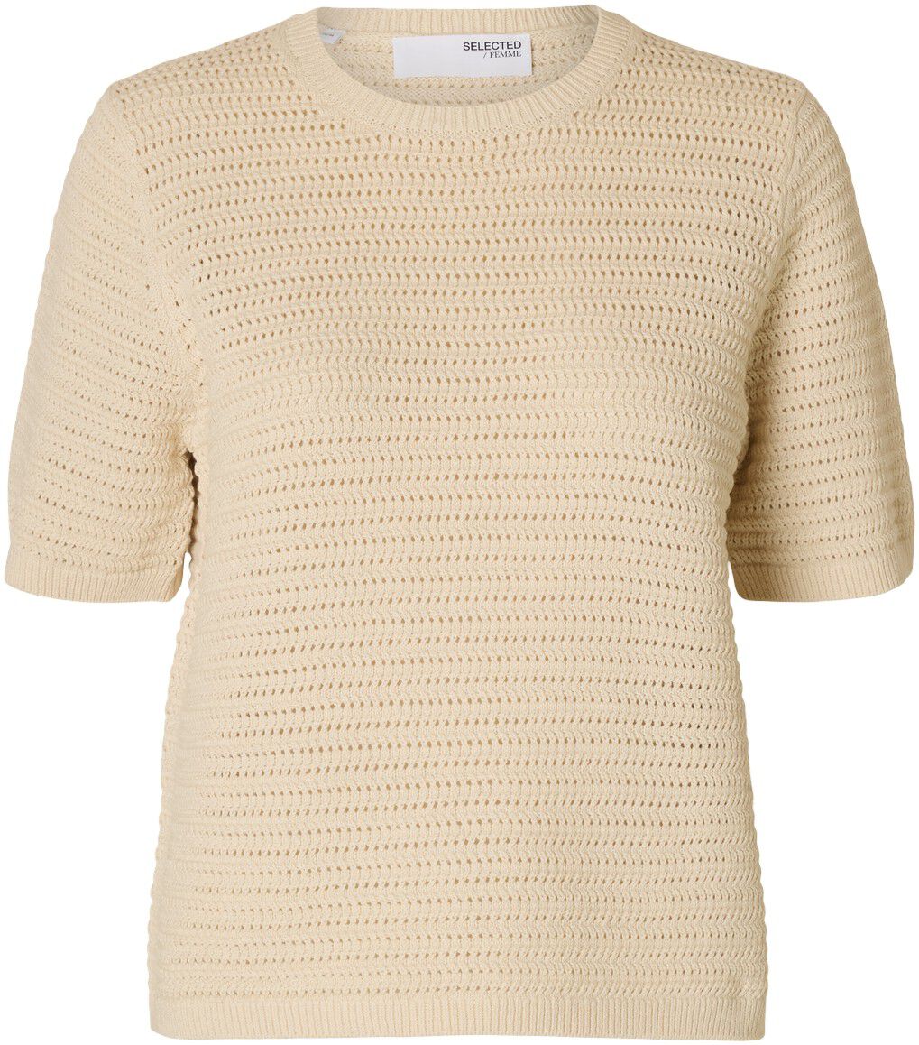 SLFVINNA SS STRUCTURE KNIT O-NECK N