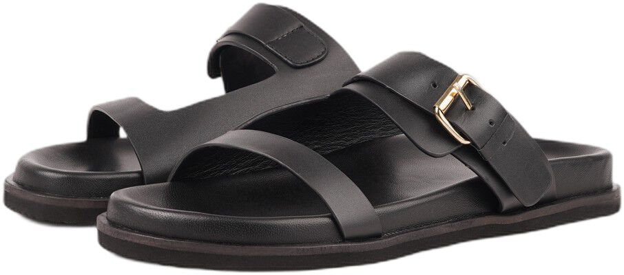 MARINA - ADJUSTABLE 2 STRAP LEATHER SANDAL
