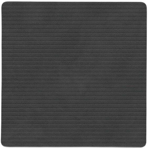 Glass Mat Square Corduroy Black
