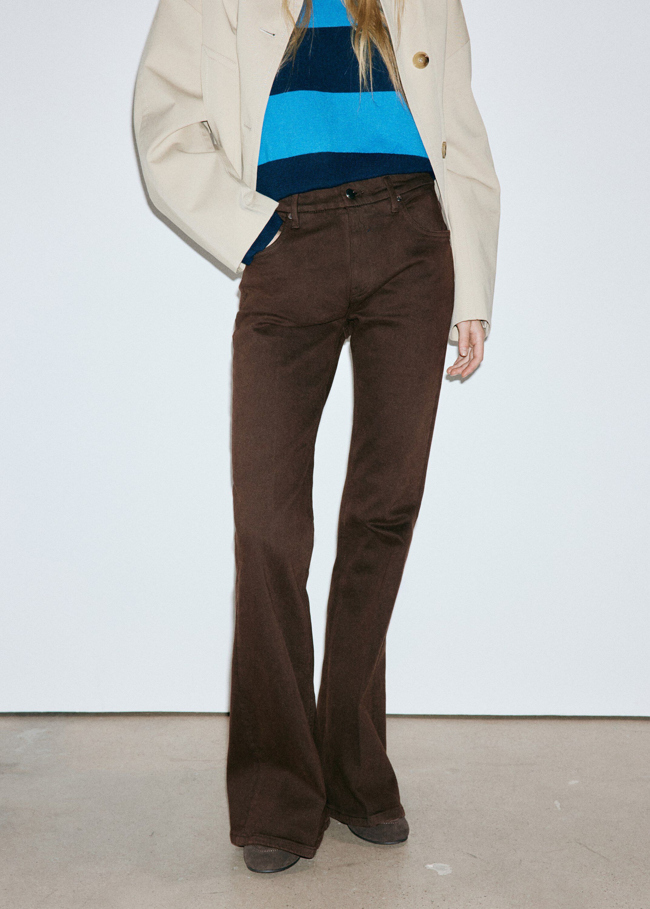 High waist flare jeans