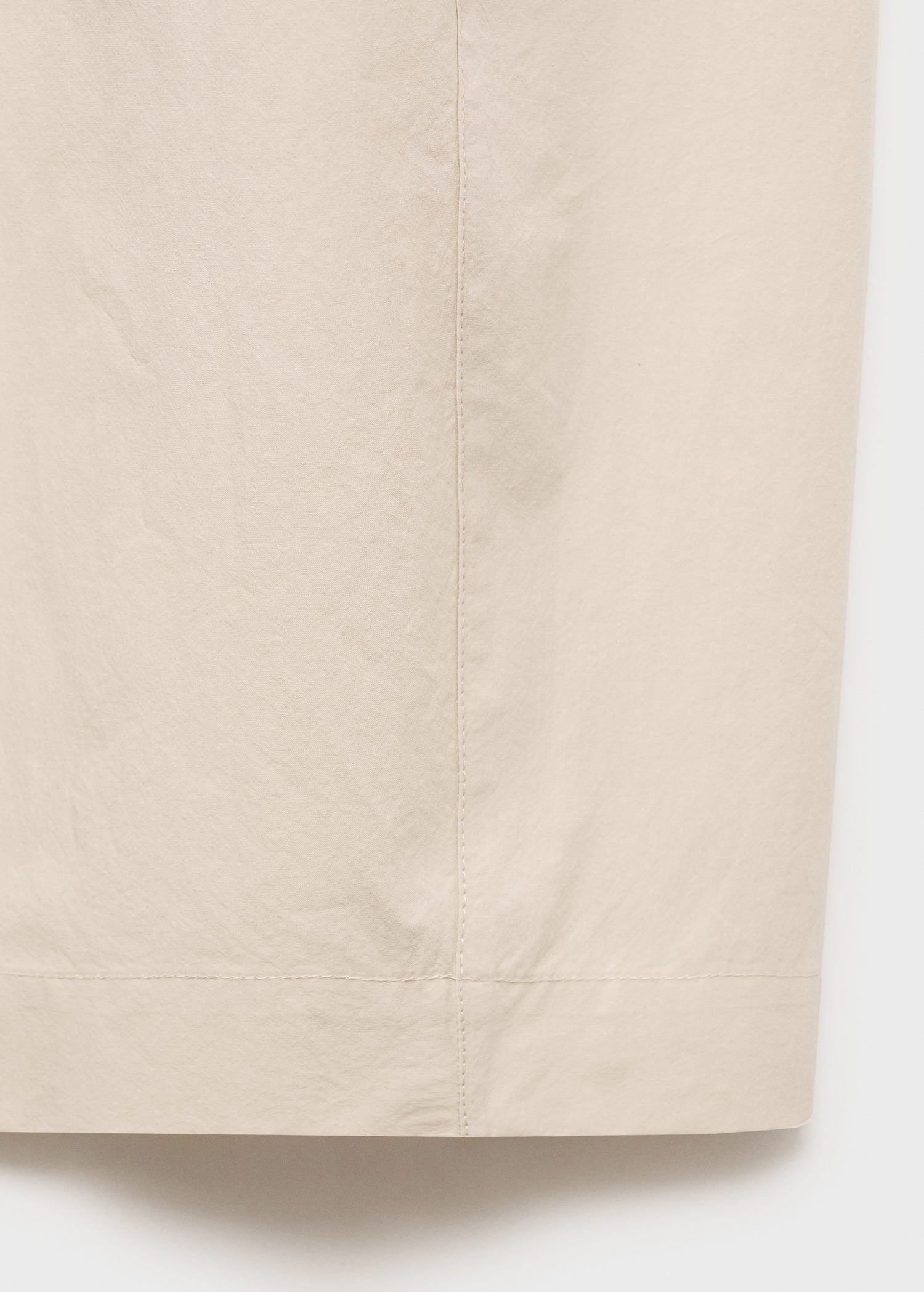 Paper bag cotton trousers