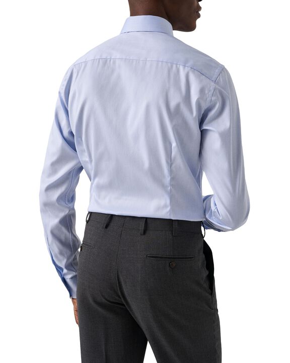 White Signature Twill Shirt Extra Long Sleeves - Slim Fit