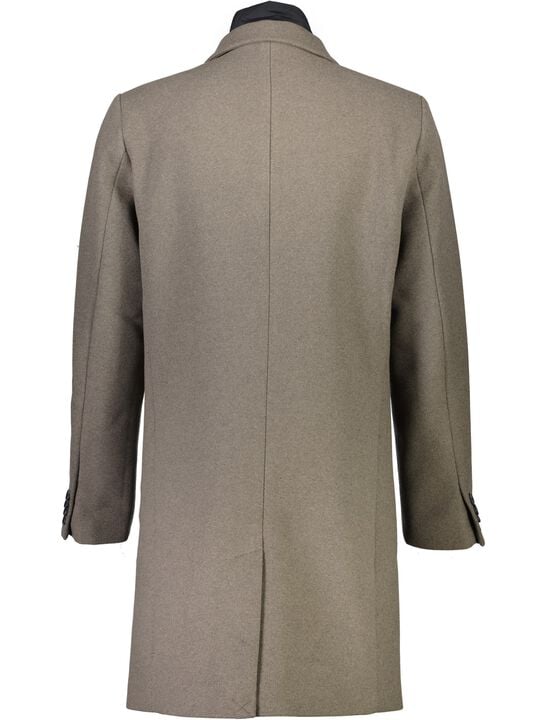Detachable collar lapel coat