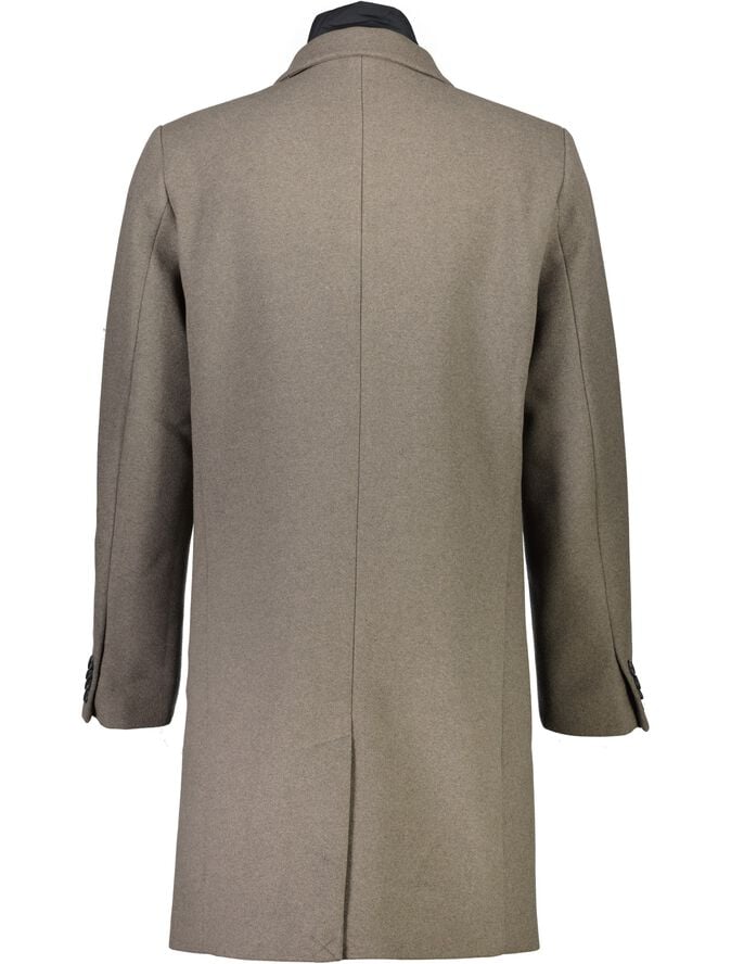 Detachable collar lapel coat