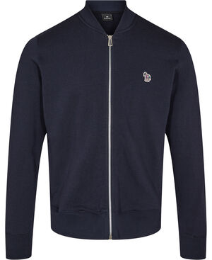 MENS REG FIT ZIP BOMBER ZEBRA