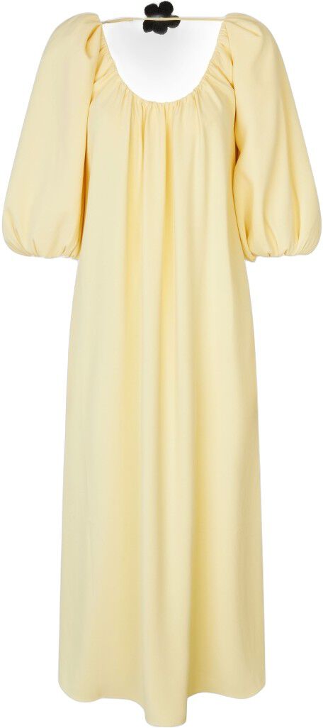 2395 Heavy Crepe, Romantic Voluminous Sleeve Dress